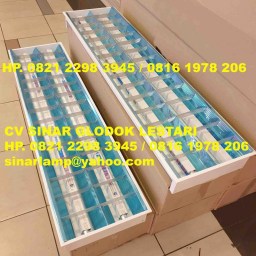 Kap Lampu RM TL LED Philips 2x16 Watt